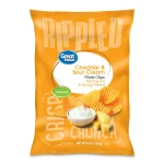 Rippled Cheddar & Sour Cream Potato Chips